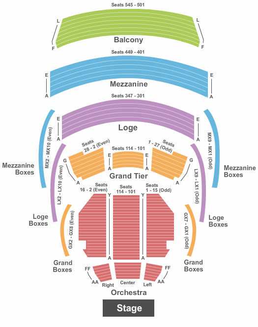 Kravis Center Jersey Boys Seating Chart